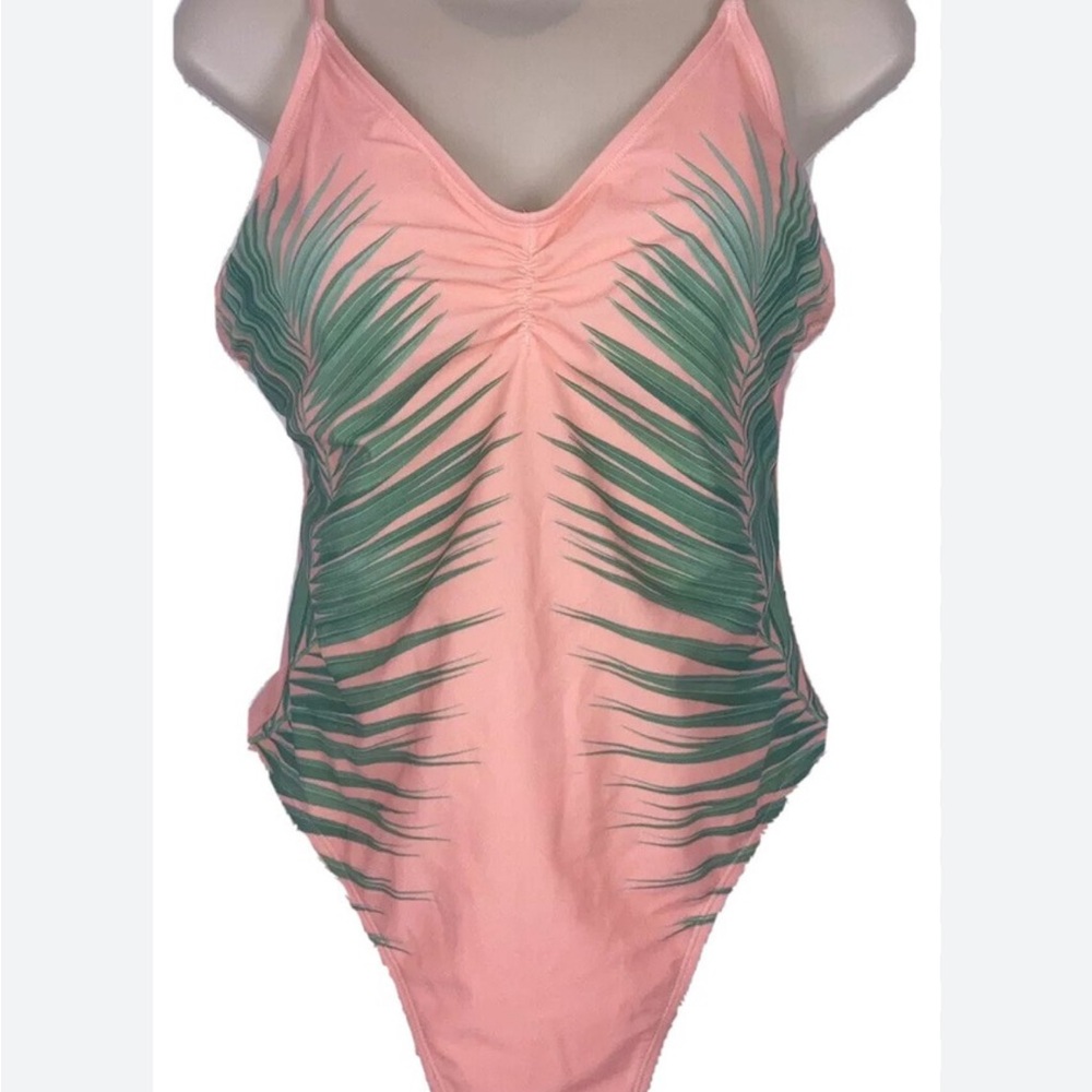 Xhilaration Pink and Green Bikini